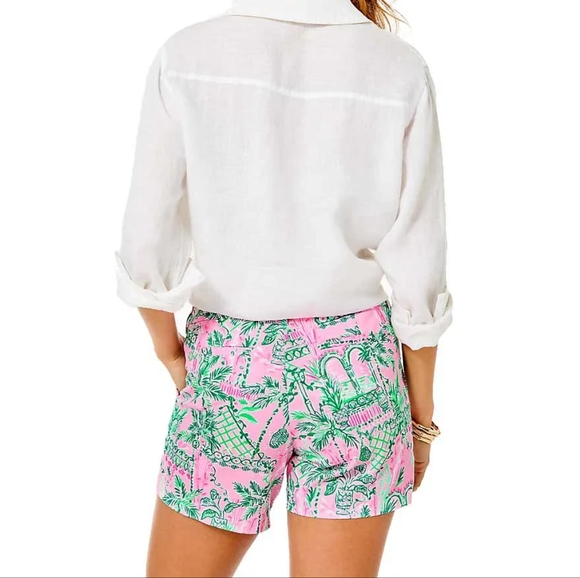 Lilly Pulitzer Tropical Print Women Shorts NWT Sz10 - Picture 10 of 10
